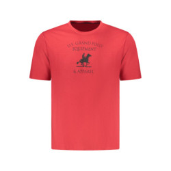 T-shirt rouge à manches courtes pour homme US GRAND