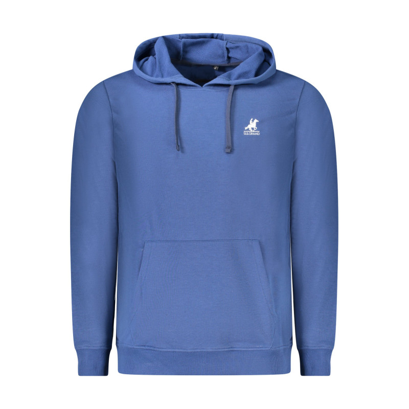 SWEAT-SHIRT BLEU À FERMETURE ÉCLAIR POUR HOMME US GRAND
