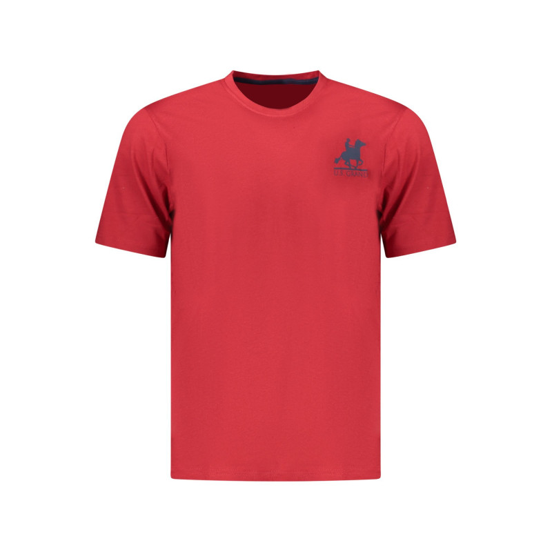 US GRAND MEN'S SHORT-SLEEVED RED T-SHIRT