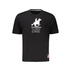 T-shirt noir à manches courtes pour homme US GRAND