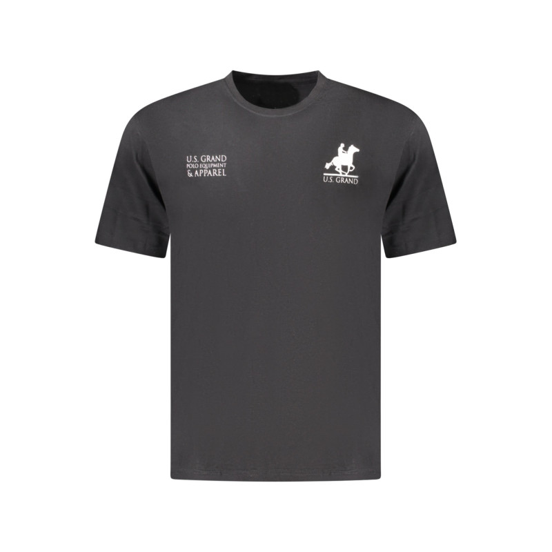 T-shirt noir à manches courtes pour homme US GRAND