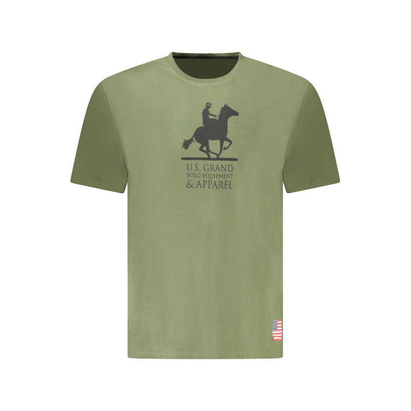 US GRAND MEN'S SHORT-SLEEVED GREEN T-SHIRT