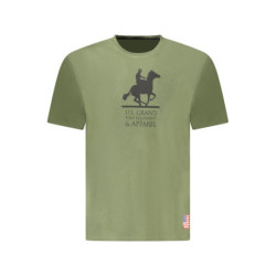 US GRAND MEN'S SHORT-SLEEVED GREEN T-SHIRT