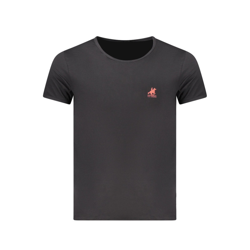 US GRAND MEN'S BLACK SHORT-SLEEVE T-SHIRT