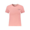 GUESS JEANS WOMEN'S SHORT SLEEVE T-SHIRT PINK