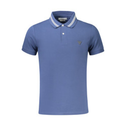 Polo Guess Jeans à manches courtes pour homme Bleu