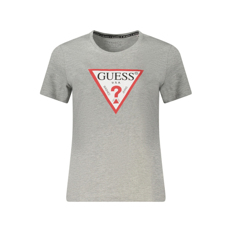 GUESS JEANS SHORT SLEEVE T-SHIRT WOMEN GREY