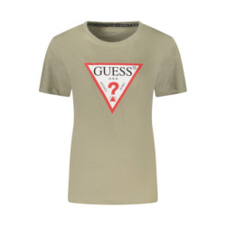 GUESS JEANS GREEN WOMEN'S SHORT SLEEVE T-SHIRT