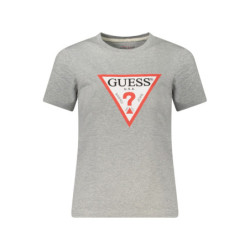 T-SHIRT À MANCHES COURTES GUESS JEANS FEMME GRIS