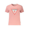 GUESS JEANS WOMEN'S SHORT SLEEVE T-SHIRT PINK