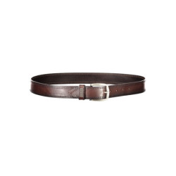 CEINTURE EN CUIR GUESS JEANS HOMME MARRON