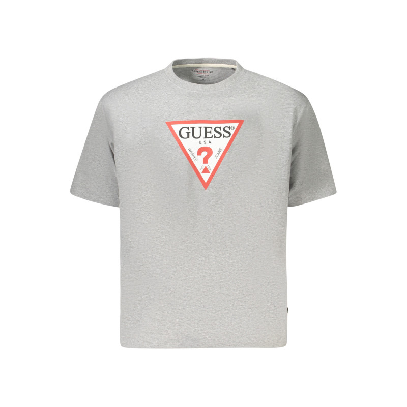 T-SHIRT À MANCHES COURTES GUESS JEANS FEMME GRIS