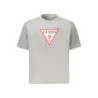 T-SHIRT À MANCHES COURTES GUESS JEANS FEMME GRIS