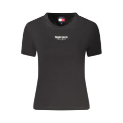 T-SHIRT À MANCHES COURTES TOMMY HILFIGER FEMME NOIR