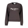 PEPE JEANS WOMEN'S BLACK ZIP-UP SWEATSHIRT