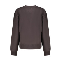 PEPE JEANS WOMEN'S BLACK ZIP-UP SWEATSHIRT