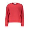 PEPE JEANS WOMEN'S RED ZIP-UP SWEATSHIRT