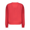 PEPE JEANS WOMEN'S RED ZIP-UP SWEATSHIRT