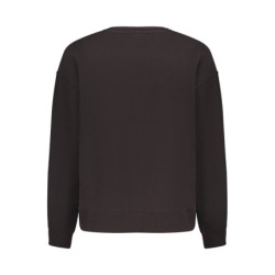 PEPE JEANS WOMEN'S BLACK ZIP-UP SWEATSHIRT
