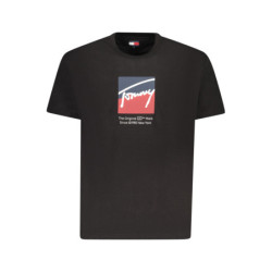 T-SHIRT À MANCHES COURTES TOMMY HILFIGER POUR HOMME NOIR