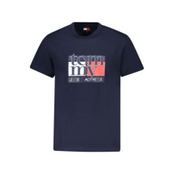T-SHIRT À MANCHES COURTES TOMMY HILFIGER POUR HOMME BLEU