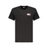 T-SHIRT À MANCHES COURTES TOMMY HILFIGER POUR HOMME NOIR