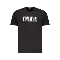 T-SHIRT À MANCHES COURTES TOMMY HILFIGER POUR HOMME NOIR