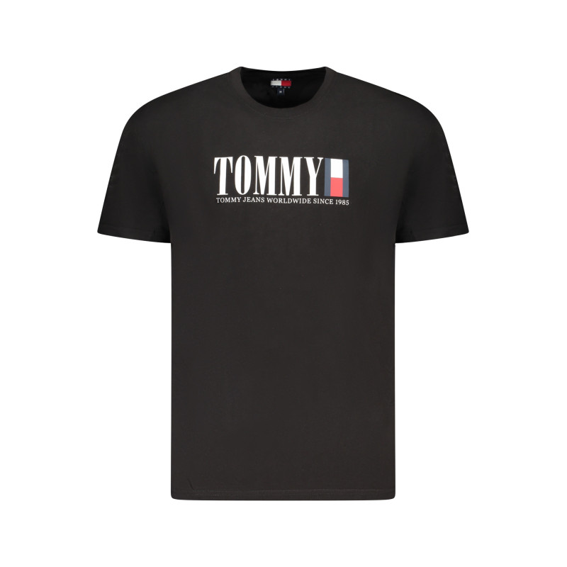 TOMMY HILFIGER MEN'S SHORT-SLEEVE T-SHIRT BLACK