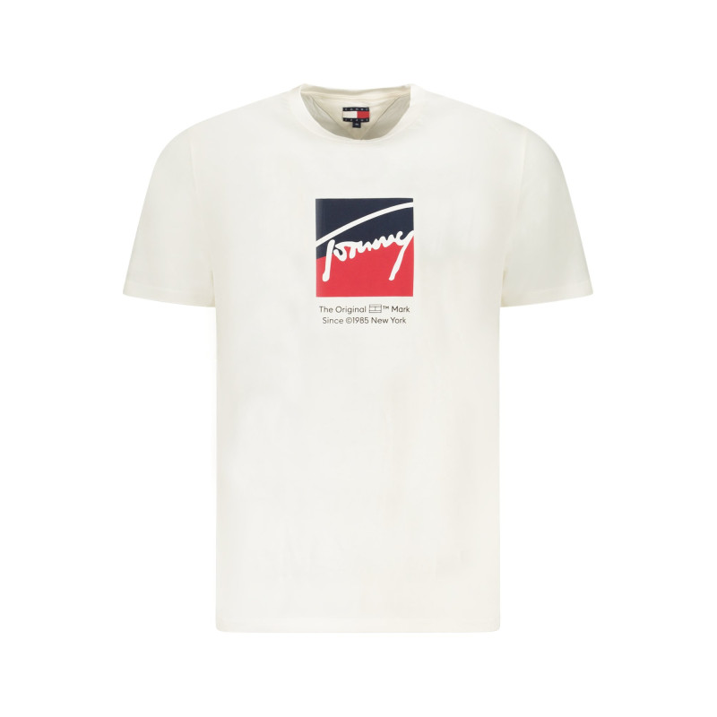 TOMMY HILFIGER MEN'S SHORT-SLEEVE T-SHIRT WHITE