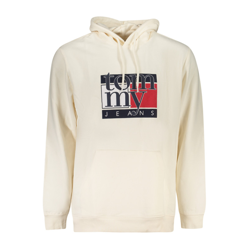 TOMMY HILFIGER MEN'S ZIP-UP SWEATSHIRT WHITE