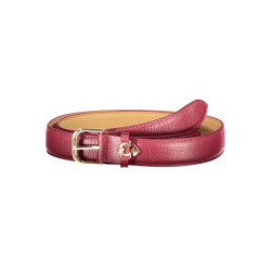 COCCINELLE WOMEN'S PURPLE LEATHER BELT