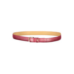 COCCINELLE WOMEN'S PURPLE LEATHER BELT