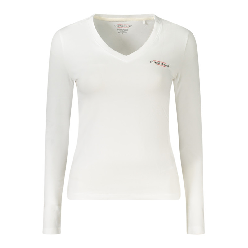 GUESS JEANS WOMEN'S LONG-SLEEVED T-SHIRT WHITE