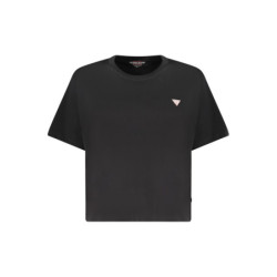GUESS JEANS WOMEN'S SHORT-SLEEVED T-SHIRT BLACK