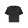 GUESS JEANS WOMEN'S SHORT-SLEEVED T-SHIRT BLACK