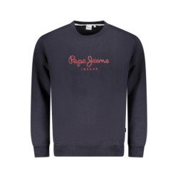 PEPE JEANS MEN'S BLUE ZIP-UP SWEATSHIRT