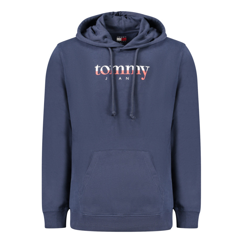 TOMMY HILFIGER MEN'S BLUE ZIP-UP SWEATSHIRT