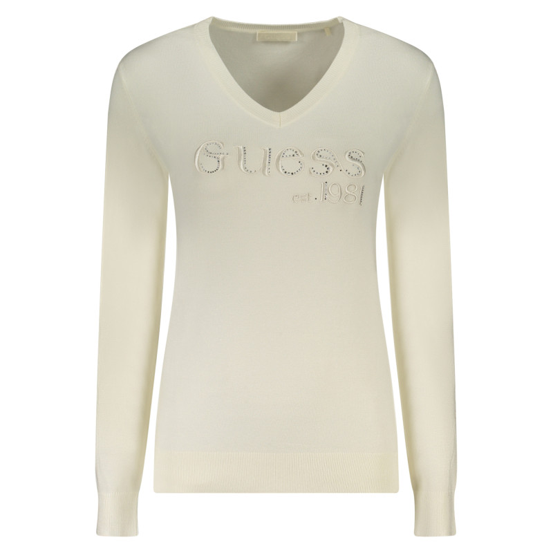GUESS JEANS WOMEN'S WHITE SWEATER