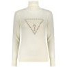GUESS JEANS WOMEN'S WHITE SWEATER