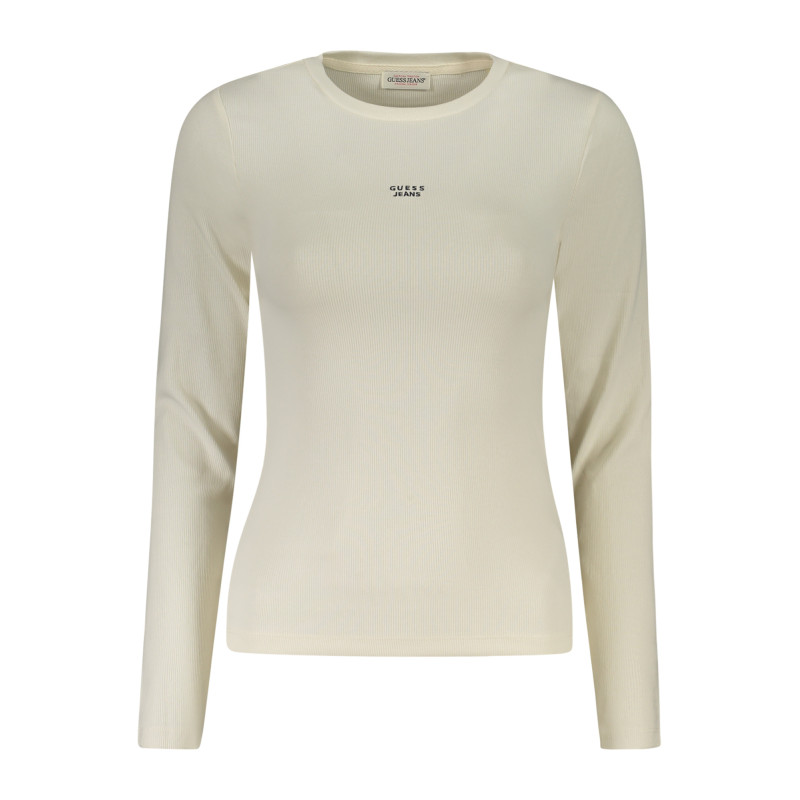 GUESS JEANS WOMEN'S LONG-SLEEVED T-SHIRT WHITE