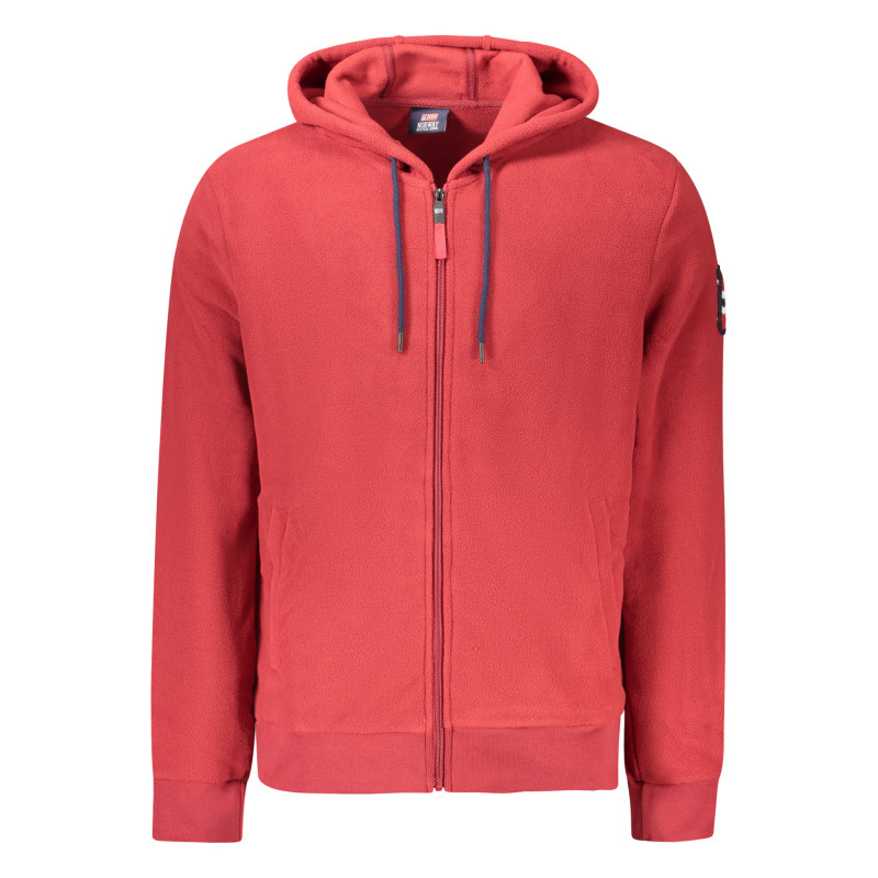 NORWAY 1963 MEN'S RED ZIP-UP SWEATSHIRT