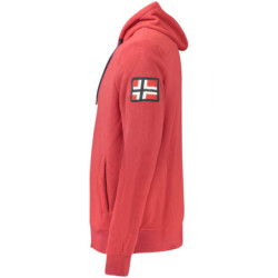 NORWAY 1963 MEN'S RED ZIP-UP SWEATSHIRT