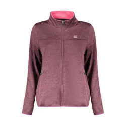 Sweat-shirt zippé violet pour femme, Norvège 1963
