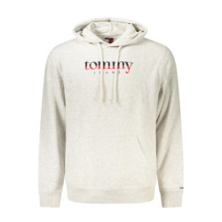 TOMMY HILFIGER MEN'S GRAY ZIP-UP SWEATSHIRT