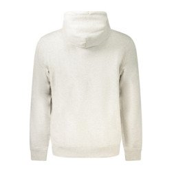 TOMMY HILFIGER MEN'S GRAY ZIP-UP SWEATSHIRT