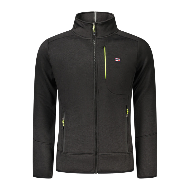 NORWAY 1963 MEN'S BLACK ZIP-UP SWEATSHIRT