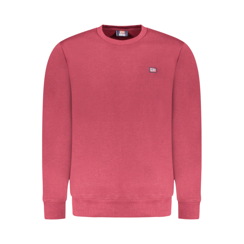 Sweat-shirt zippé rouge pour homme Norvège 1963