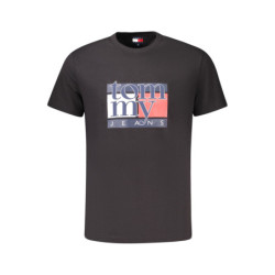 TOMMY HILFIGER MEN'S SHORT-SLEEVE T-SHIRT BLACK