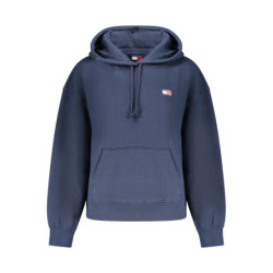 Sweat-shirt zippé bleu Tommy Hilfiger pour femme