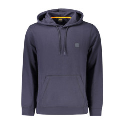 BOSS MEN'S BLUE ZIP-UP SWEATSHIRT
